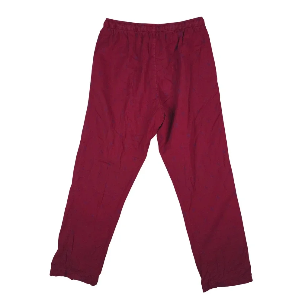 Polo Ralph Lauren Pajama Pants Mens M‎ Red All Over Pony Logo Cotton Sleepwear